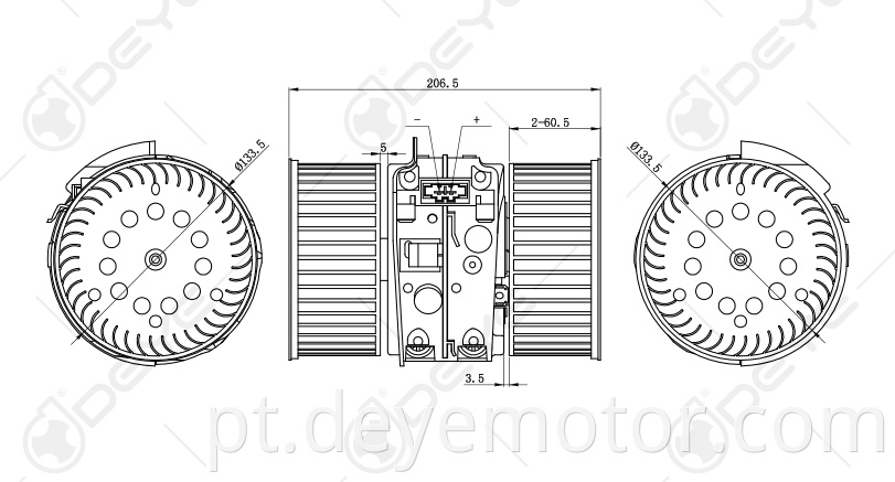 27210-8241R peças automotivas soprador de motor ac para RENAULT MEGANE